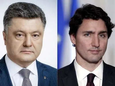 Порошенко и Трюдо скоординировали позиции в преддверии саммита G7