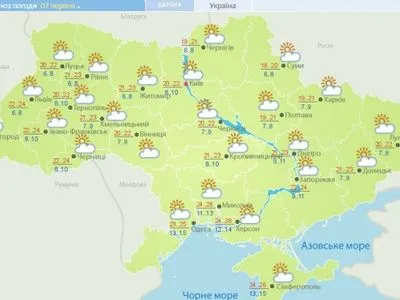 Сьогодні в Україні без опадів
