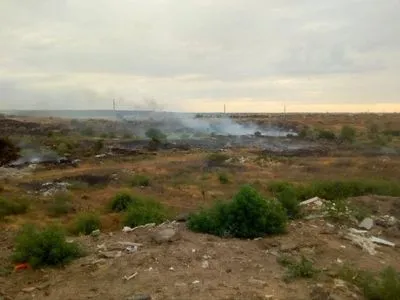 В Николаевской области горела стихийная свалка площадью 4 га