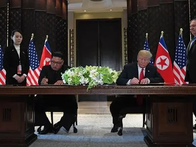 Обнародован полный текст подписанного документа Трампа и Ким Чен Ына