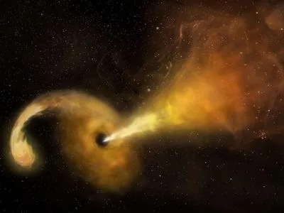 Вчені показали, як чорна діра поглинає зірку