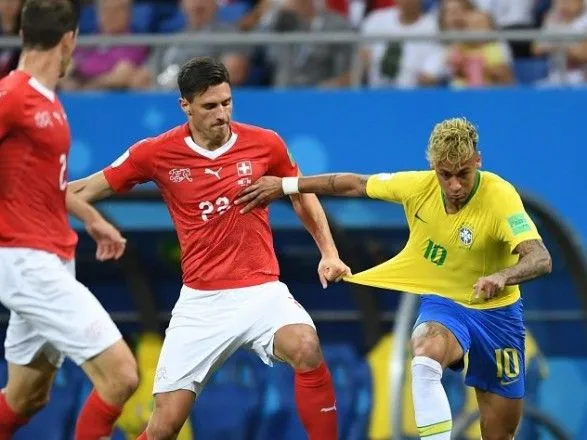 Сборные Бразилии и Швейцарии сыграли вничью в матче чемпионата мира по футболу