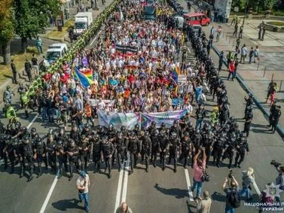 В центре Киева открыли движение по улицам после "Марша равенства"
