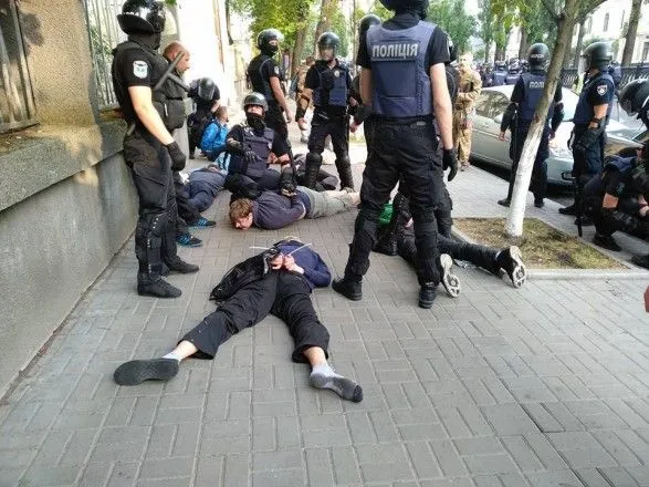 У Києві відбулись сутички між правоохоронцями та праворадикалами