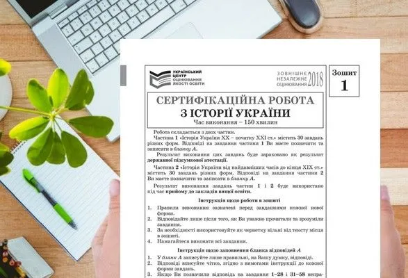 ЗНО з історії України не склали більше 14% учасників
