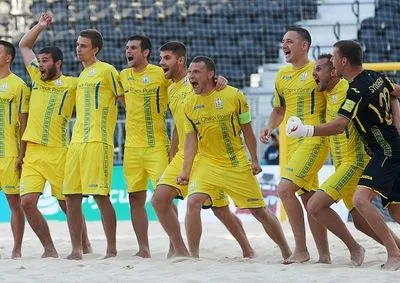 Украина стала победителем первого отборочного этапа к Евролиги по пляжному футболу