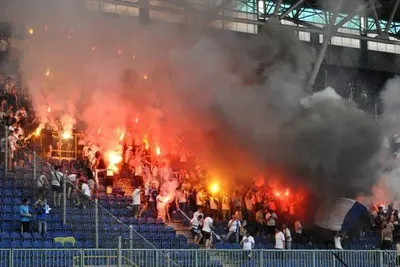 В Полтавской области во время матча произошел масштабный взрыв петард