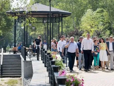 Кличко відкрив другу чергу парку “Наталка” після капітального ремонту