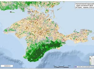 В оккупированном Крыму зафиксировано значительное уменьшение растительности - МинТОТ