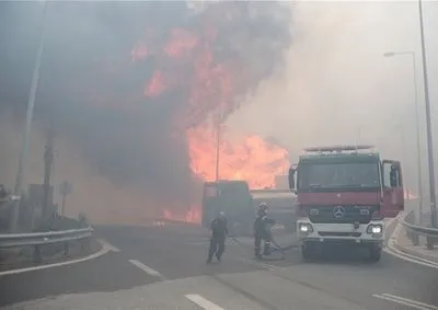 В Греции вспыхнул лесной пожар: начата эвакуация