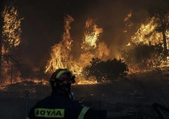 Щонайменше 10 людей загинули в результаті лісових пожеж в Греції