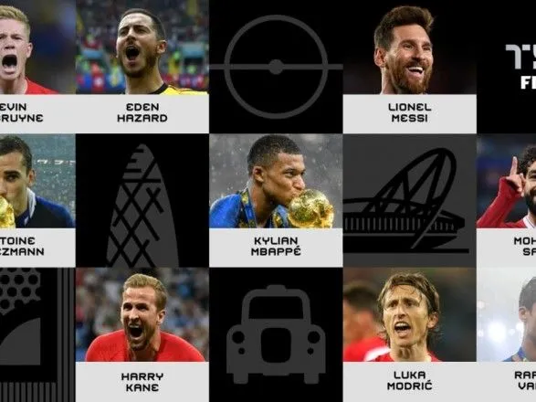 Десять футболістів претендують на звання кращого гравця року ФІФА