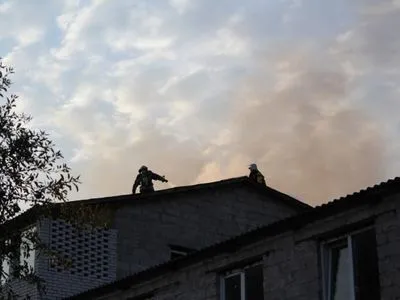 В Киеве произошел пожар в административно-складском здании