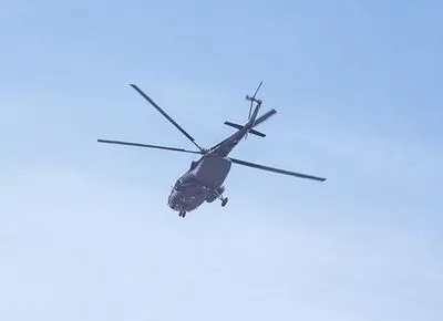 Появилось видео с места падения вертолета Ми-8 в РФ