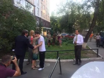 У Києві зустріли політв'язня Костенка