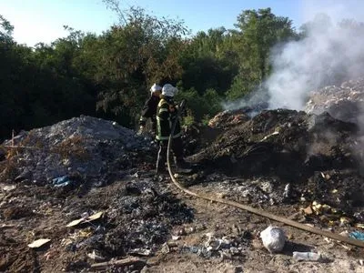 Пожар на свалке в Полтавской области локализовали