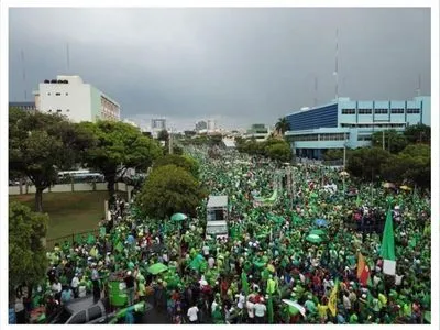 В Доминиканской Республике тысячи людей вышли на улицы в знак протеста против коррупции