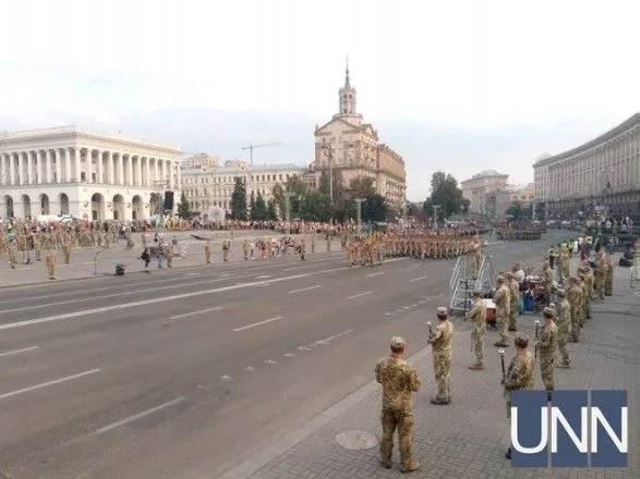 В Киеве началась репетиция парада ко Дню Независимости