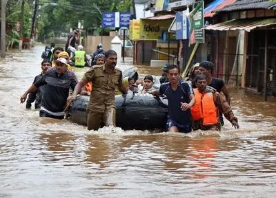 Серпневі повені в індійській Кералі забрали життя майже 200 людей