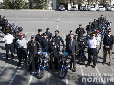 В Киеве презентовали новый мото-патруль полиции