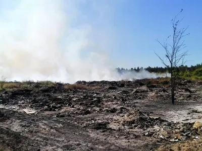 Локализован пожар на свалке в Балаклее