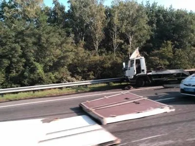 На Бориспольском шоссе из-за ДТП образовалась длинная пробка