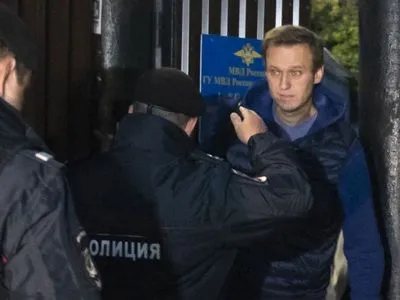 Навального в РФ задержали сразу после выхода из-под ареста