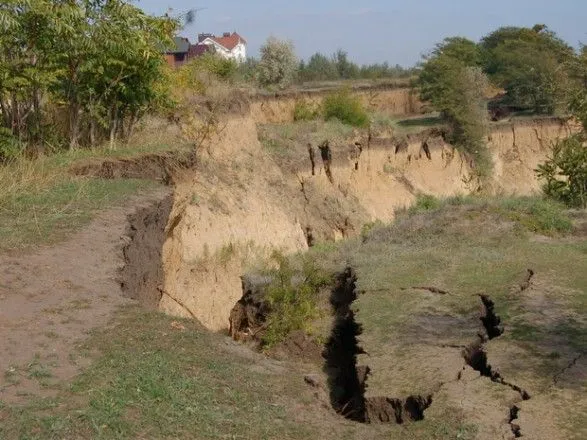 На Одещині стався кілометровий зсув ґрунту