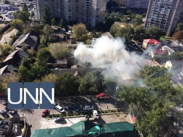 В Днепровском районе Киева произошел пожар