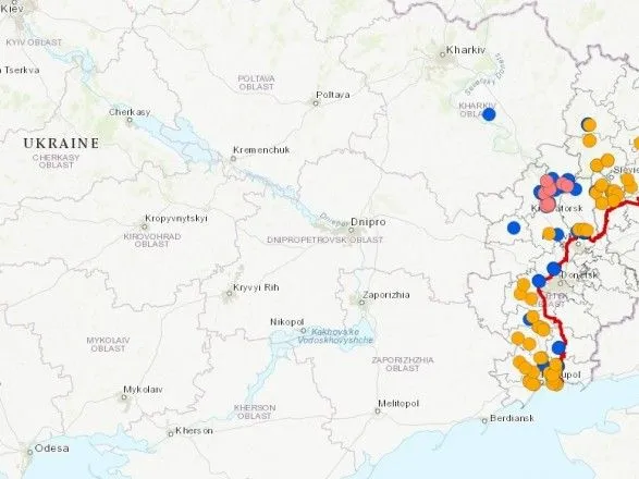 Минобороны опубликовало карту заминированных территорий Украины