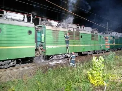 На Кіровоградщині горів товарний потяг