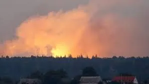 Через НС на арсеналі у Чернігівській області сталися чотири пожежі