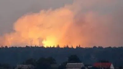 Через НС на арсеналі у Чернігівській області сталися чотири пожежі