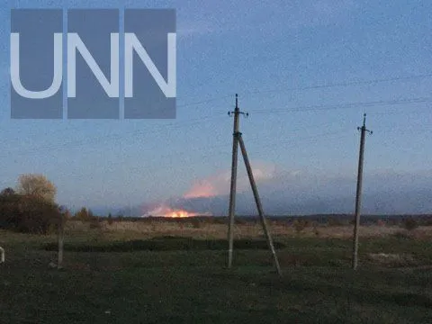 Минобороны: Пожар на территории склада боеприпасов в Черниговской области ликвидирован