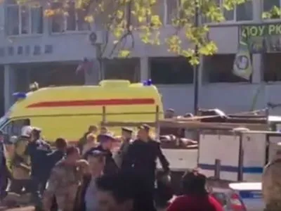 Появилось видео с места взрыва в колледже в оккупированной Керчи