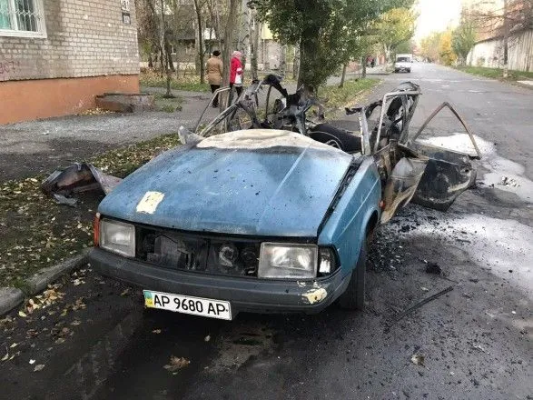 На запорожском курорте взорвался автомобиль