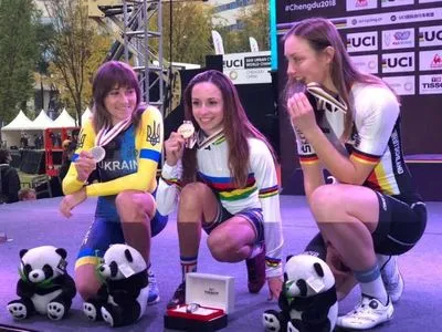Украинка завоевала награду чемпионата мира по велоспорту