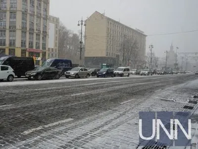 У Києві випав перший сніг