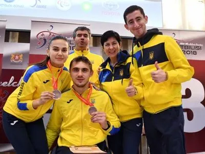 Украинская сборная завоевала ряд медалей на этапе КМ по фехтованию на колясках