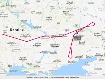 Американський безпілотник здійснює розвідку над Донбасом