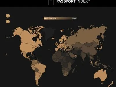 Украина ухудшила свое место в рейтинге паспортов