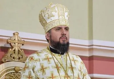 Митрополит Епіфаній проводить перше Богослужіння у Києві