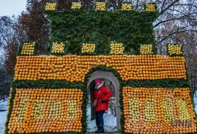 Хогвартс и апельсины: где в Киеве можно увидеть дворцы из цитрусов