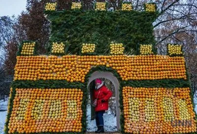 Хогвартс и апельсины: где в Киеве можно увидеть дворцы из цитрусов