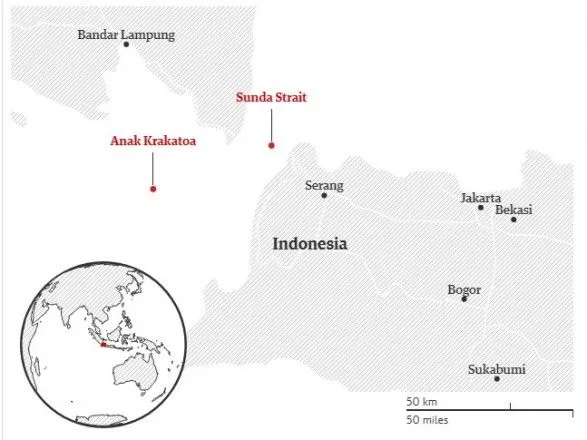 Кількість жертв цунамі в Індонезії зросла до 43 людей