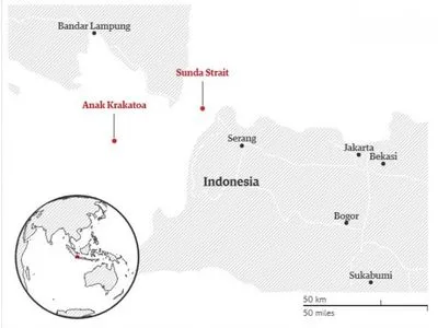 Кількість жертв цунамі в Індонезії зросла до 43 людей