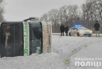 Автобус "Киев-Москва" попал в ДТП, есть пострадавшие