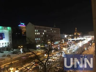 В центре Киева образовались пробки