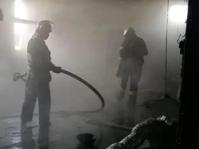 Склад горел в Киеве