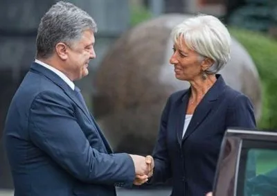 Глава МВФ сделала заявление после встречи с Порошенко